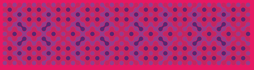 Multicolor truchet tiling connections illustration