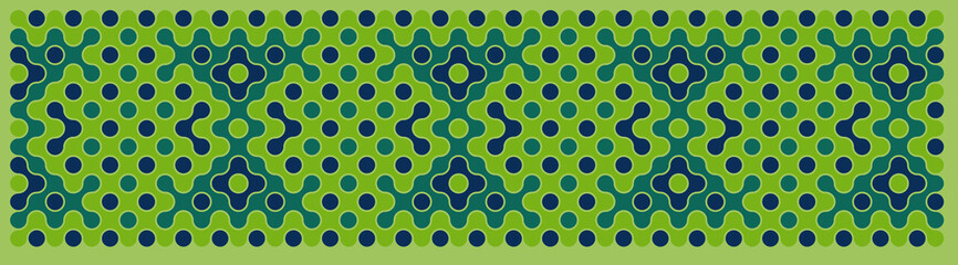 Multicolor truchet tiling connections illustration