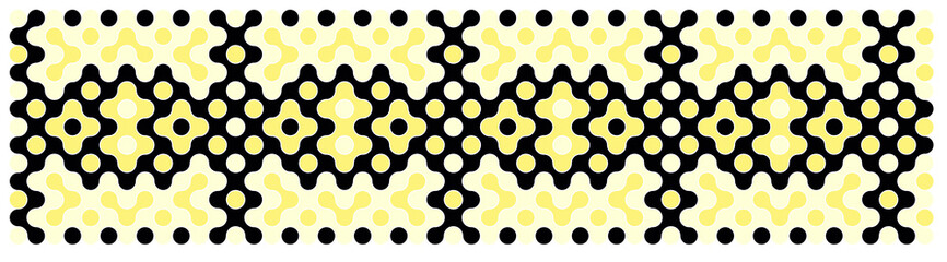 Multicolor truchet tiling connections illustration