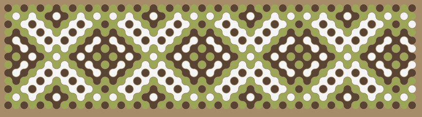 Multicolor truchet tiling connections illustration