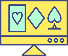 Online Gambling Vector Icon