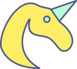 Obraz premium Unicorn Icon