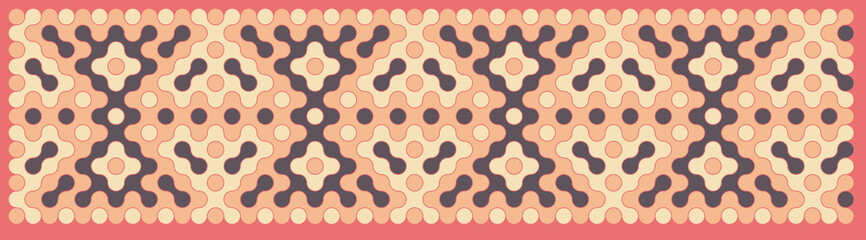 Multicolor truchet tiling connections illustration