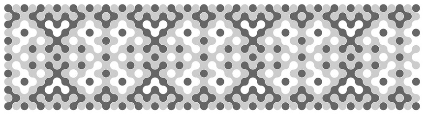 Multicolor truchet tiling connections illustration