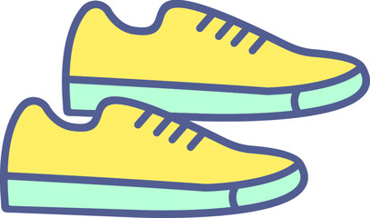 Unique Line Filled Icon