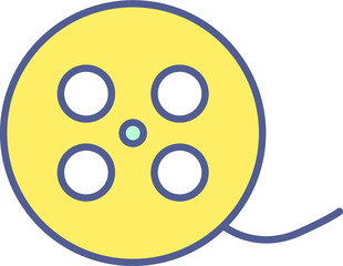 Unique Line Filled Icon