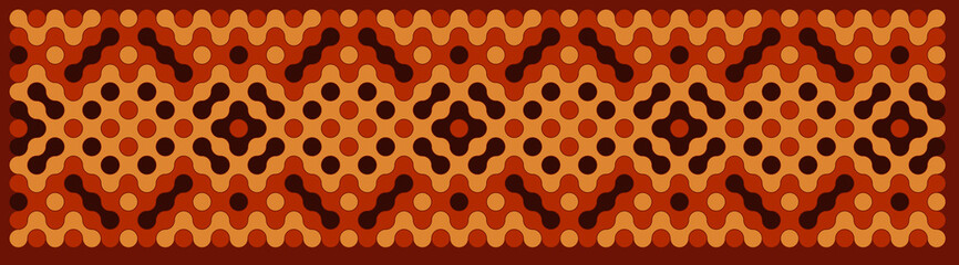 Multicolor truchet tiling connections illustration