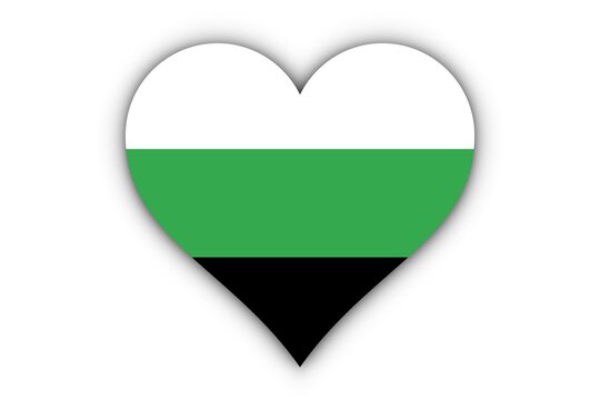 Bandera Neutrois en coraz&oacute;n
