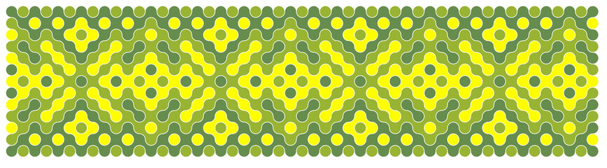 Multicolor truchet tiling connections illustration