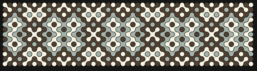 Multicolor truchet tiling connections illustration