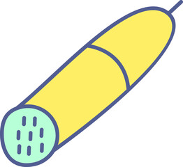 Unique Line filled Icon