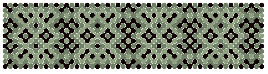 Multicolor truchet tiling connections illustration