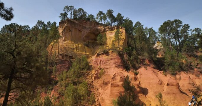 The french Colorado, Roussillon, Vaucluse, Provence,France