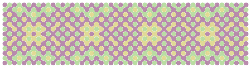 Multicolor truchet tiling connections illustration