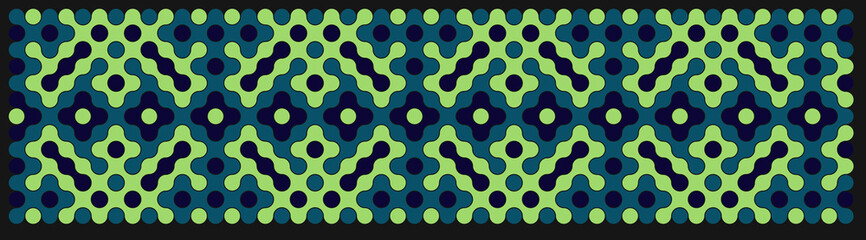 Obraz premium Multicolor truchet tiling connections illustration