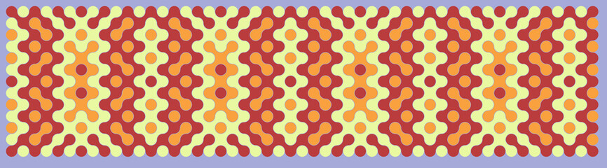 Multicolor truchet tiling connections illustration