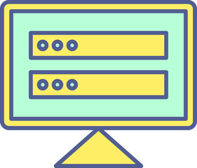 Unique Line filled Icon