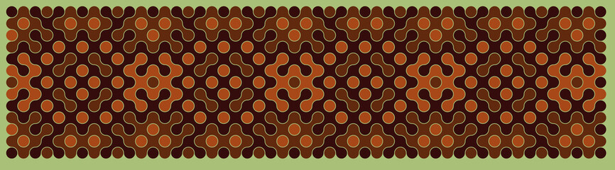 Multicolor truchet tiling connections illustration