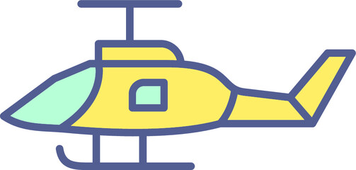 Unique Line filled Icon