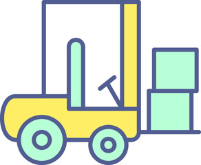 Unique Line filled Icon