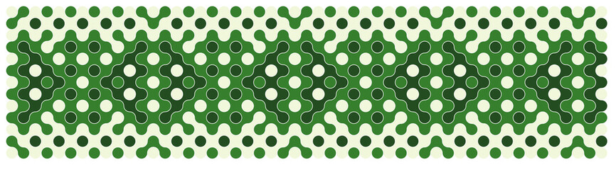 Multicolor truchet tiling connections illustration