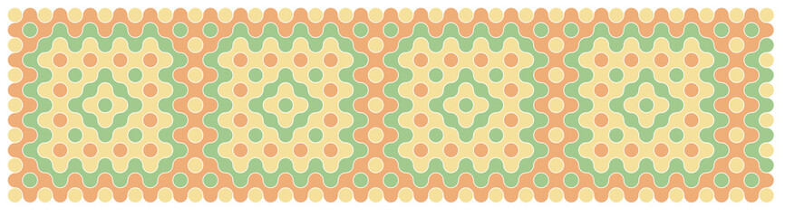 Multicolor truchet tiling connections illustration