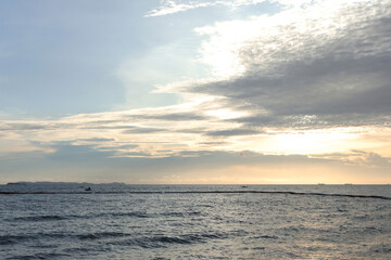 Fototapeta premium Beautiful sunset Landscape photo of Pattaya beach,Thailand. Summer vacation concept