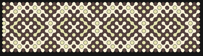 Multicolor truchet tiling connections illustration