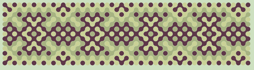 Multicolor truchet tiling connections illustration