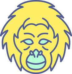 Unique Line filled Icon