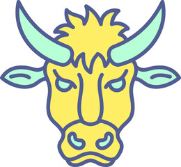 Unique Line filled Icon