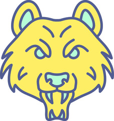 Unique Line filled Icon