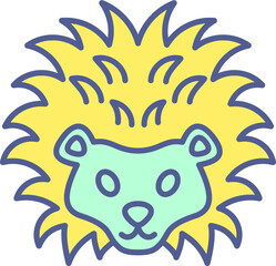 Unique Line filled Icon