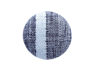Close up of Fabric buttons,Cloth buttons on white background with clipping path. Craft and needlework concept. 