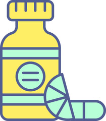 Unique Line filled Icon