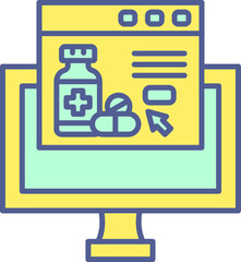 Unique Line filled Icon
