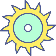 Unique Line filled Icon