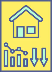 Unique Line Filled Icon