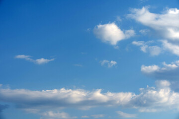 Naklejka na ściany i meble Blue sky with some clouds