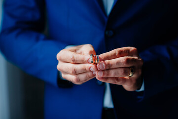 groom and hands