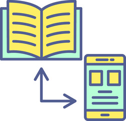 Unique Line Filled Icon