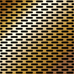 パンチングメタルのテクスチャ　ゴールド