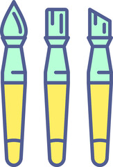 Unique Line Filled Icon