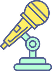 Unique Line Filled Icon