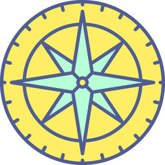 Obraz premium Unique Line Filled Icon