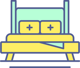 Unique Line Filled Icon