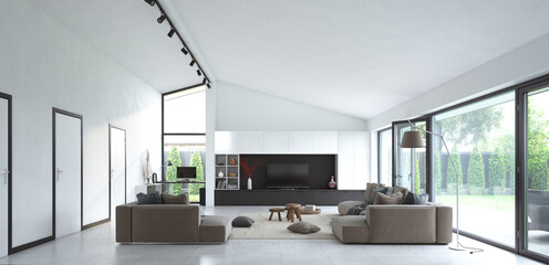 modern living interior.