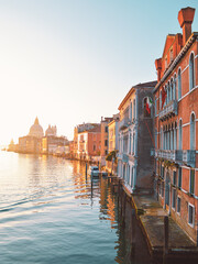 Dawn on the Grand Canal in Venice, Italy