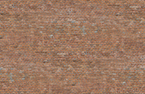 Fototapeta red brick wall texture background seamlesss pattern