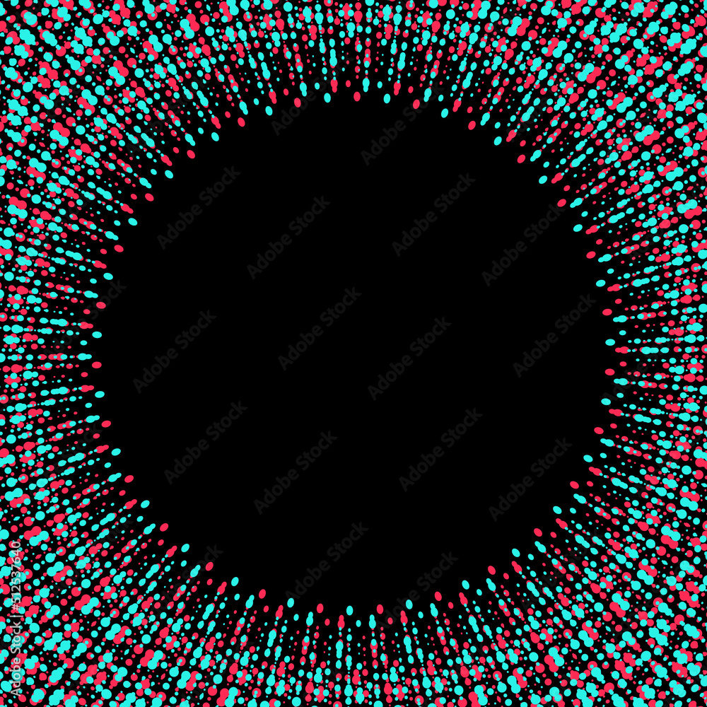 Poster futuristic blue red gradient vector black background contrast color border digital dynamic elegant t